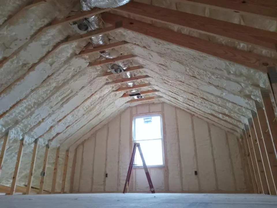 Spray foam roofing application for Crawl Space Insulation project in Wagoner